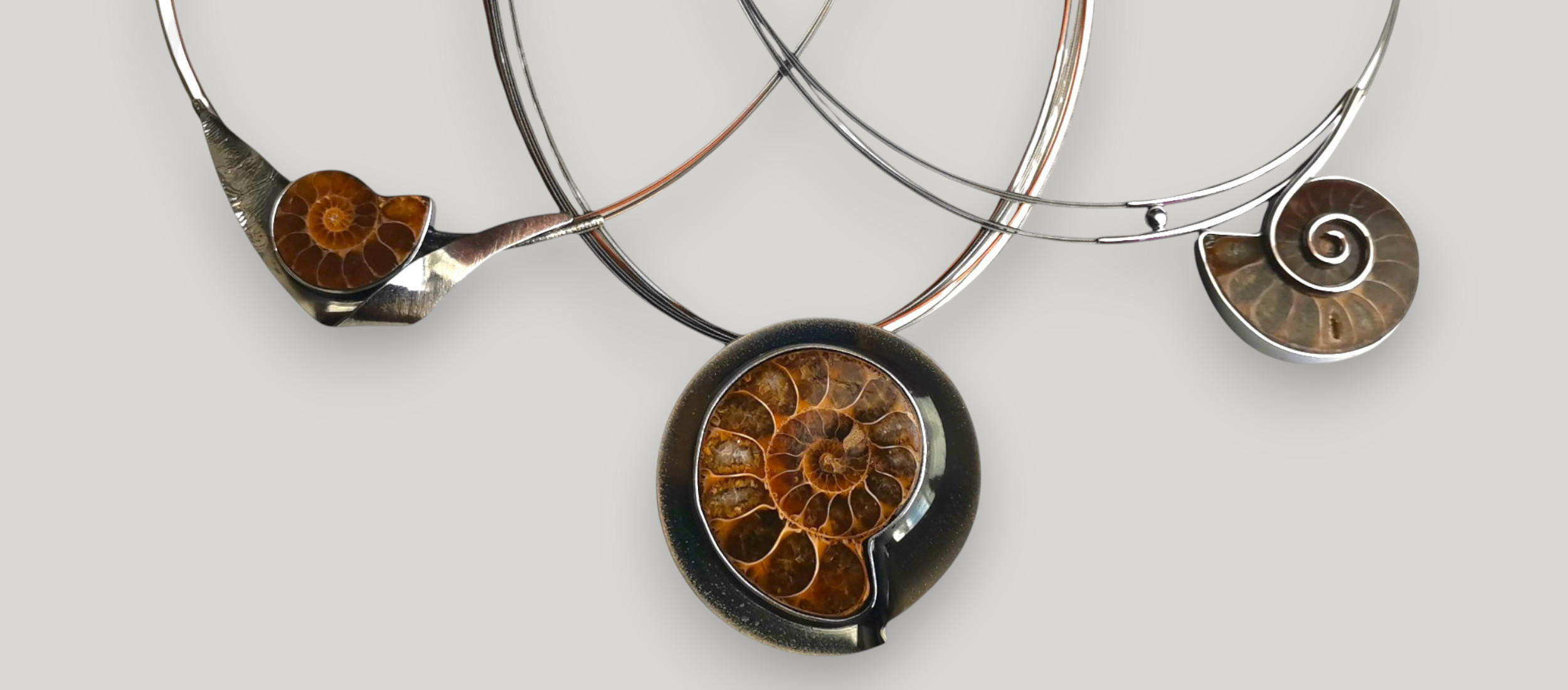 Silberschmuck mit Ammonit Silberschmuck mit Ammonit