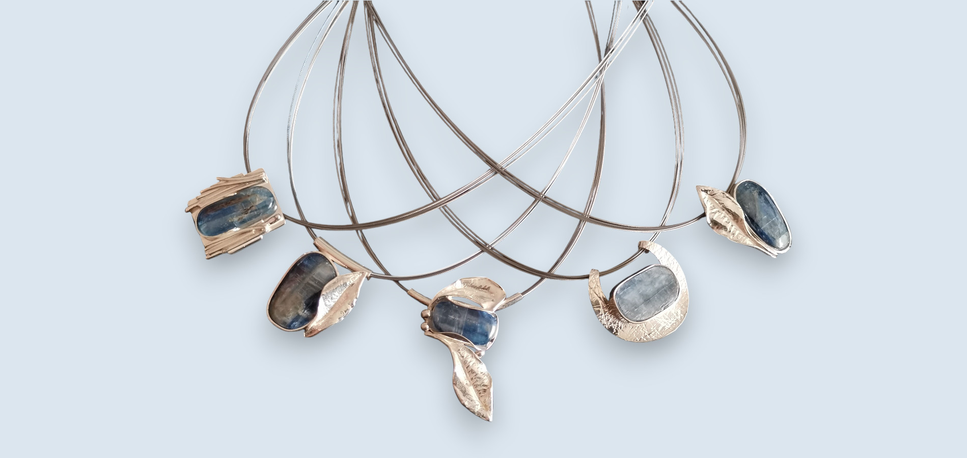 Silberschmuck mit Kyanit Silberschmuck mit Kyanit