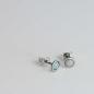 Preview: Ohrstecker oval mit Opal 6x4 mm