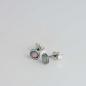 Preview: Ohrstecker oval mit Opal 6x4 mm
