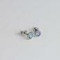 Preview: Ohrstecker mit Opal rund 5mm