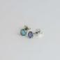 Preview: Ohrstecker mit Opal rund 5mm
