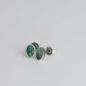 Preview: Ohrstecker oval mit Opal 5x7 mm