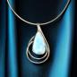 Preview: Halsschmuck Larimar in 925 Silber