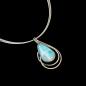 Preview: Halsschmuck Larimar in 925 Silber