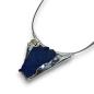 Preview: Halsschmuck Lapis Lazuli in 925 Silber.