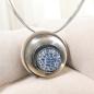 Preview: Halsschmuck Achat blau in 925 Silber