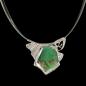 Preview: Halsschmuck Chrysopras roh in 925 Silber