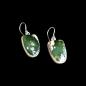 Preview: Ohrhänger mit Grünopal in 925 Silber