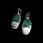 Preview: Ohrhänger mit Grünopal in 925 Silber