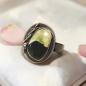 Preview: Ring mit Grünopal in 925 Silber