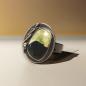 Preview: Ring mit Grünopal in 925 Silber