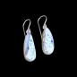 Preview: Ohrhänger mit Dendritenjaspis in 925 Silber