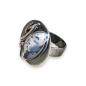 Preview: Ring mit Dendritenjaspis in 925 Silber