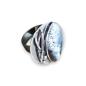 Preview: Ring mit Dendritenjaspis in 925 Silber