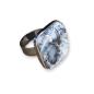 Preview: Ring mit Dendritenjaspis in 925 Silber
