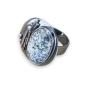 Preview: Ring mit Dendritenjaspis in 925 Silber
