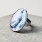 Preview: Ring mit Dendritenjaspis in 925 Silber