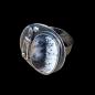 Preview: Ring mit Dendritenjaspis in 925 Silber