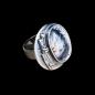 Preview: Ring mit Dendritenjaspis in 925 Silber