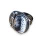 Preview: Ring mit Dendritenjaspis in 925 Silber