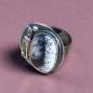 Preview: Ring mit Dendritenjaspis in 925 Silber