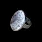 Preview: Ring mit Dendritenjaspis in 925 Silber