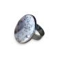 Preview: Ring mit Dendritenjaspis in 925 Silber