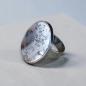 Preview: Ring mit Dendritenjaspis in 925 Silber