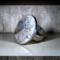 Preview: Ring mit Dendritenjaspis in 925 Silber