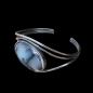 Preview: Armspange mit Dendritenjaspis in 925 Silber