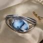 Preview: Armspange mit Dendritenjaspis in 925 Silber
