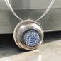 Preview: Halsschmuck Achat blau in 925 Silber