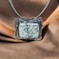 Preview: Halsschmuck Moosachat in 925 Silber