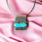 Preview: Halsschmuck Türkis in 925 Silber.