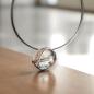 Preview: Halsschmuck 25 mm mit Süsswasserperle