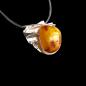 Preview: Halsschmuck Bernstein in 925 Silber