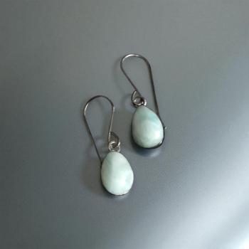 Ohrhänger Larimar in 925 Silber