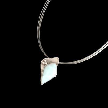 Halsschmuck Larimar in 925 Silber