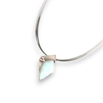 Halsschmuck Larimar in 925 Silber