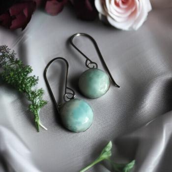 Ohrhänger mit Larimar