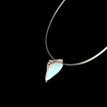 Halsschmuck Larimar in 925 Silber