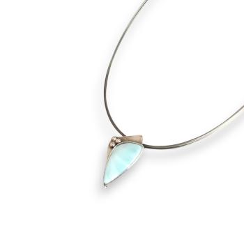 Halsschmuck Larimar in 925 Silber