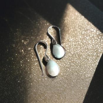 Ohrhänger mit Larimar