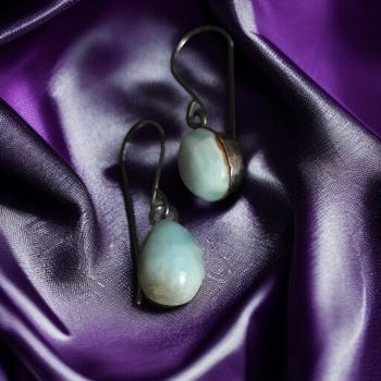 Ohrhänger mit Larimar