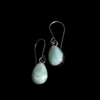 Ohrhänger Larimar in 925 Silber