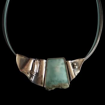 Halsschmuck Larimar in 925 Silber