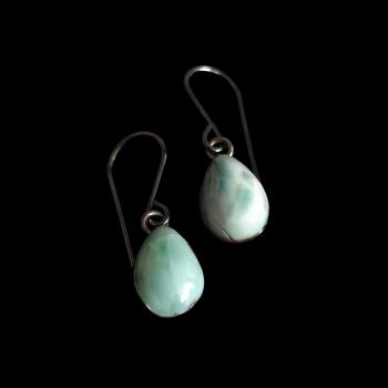 Ohrhänger Larimar in 925 Silber