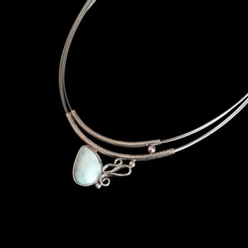 Halsschmuck Larimar in 925 Silber
