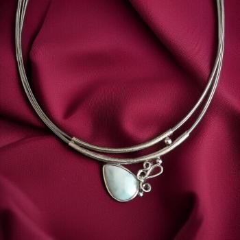 Halsschmuck Larimar in 925 Silber